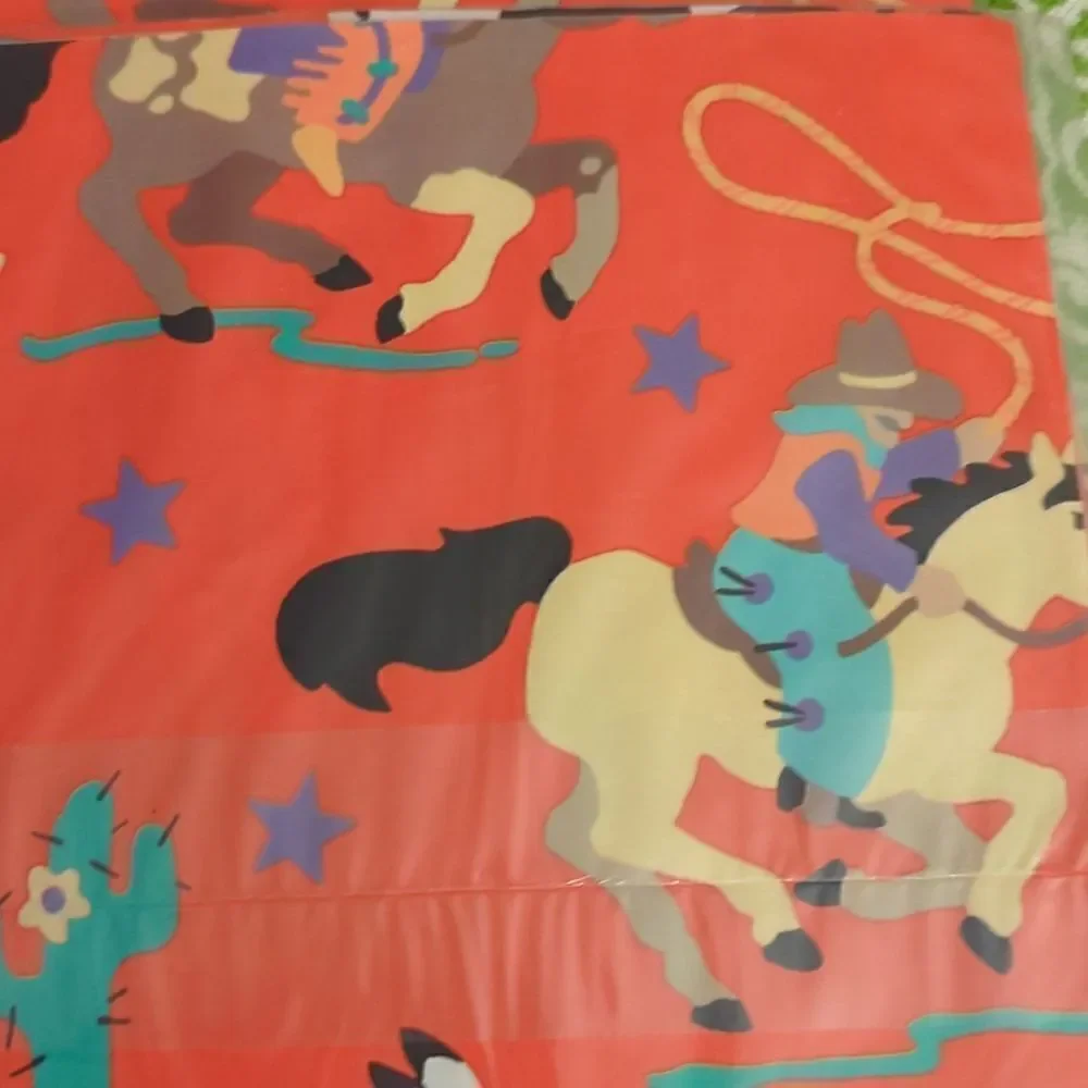 Hallmark‎ vintage Western theme print wrapping paper 🆕